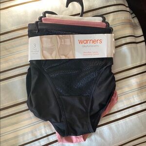 Warners Blissful Benefits Microfiber Tummy Smoothing Comfort Panties - 3 Pack
